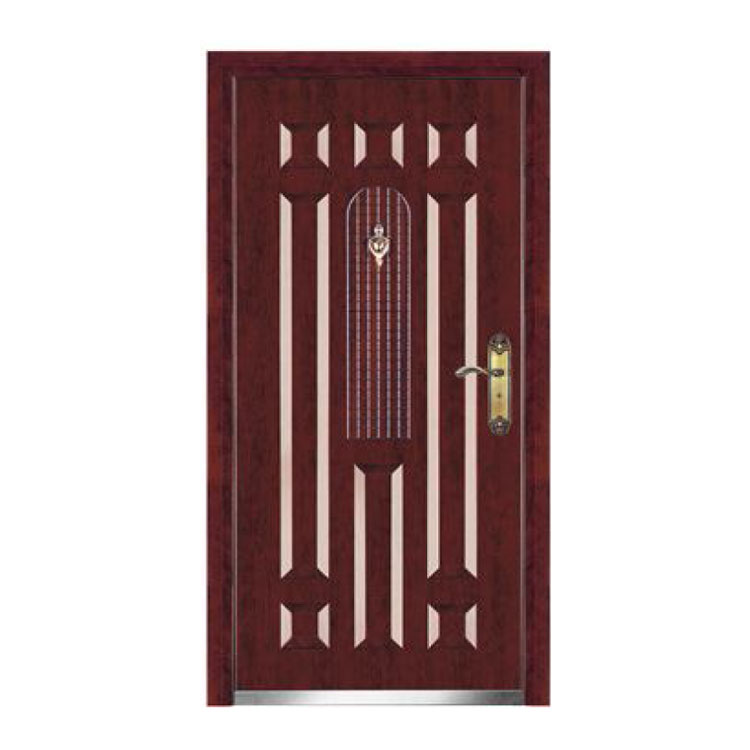 Puerta de entrada de jardín con puerta de madera normal