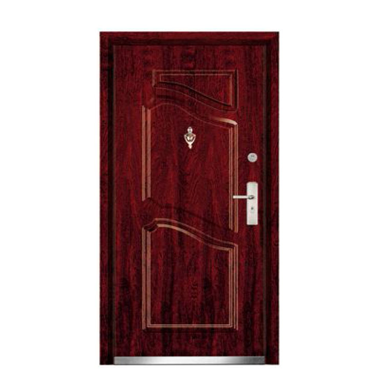 Puerta de entrada normal de puerta blindada de acero y madera