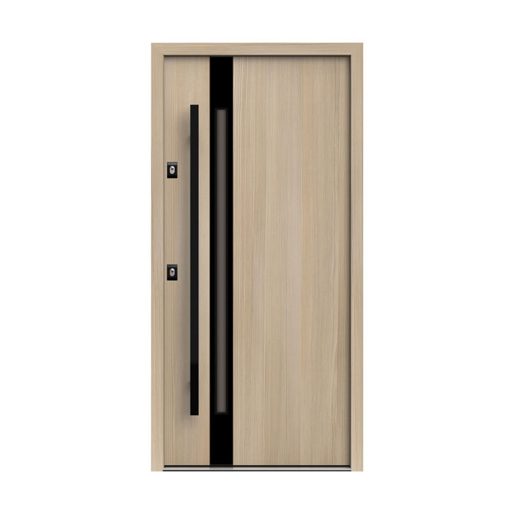 Puerta de madera de acero de estilo europeo a juego con el color de la superficie