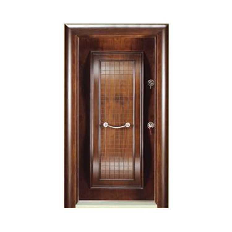 Hogar Italia empalme puerta blindada de madera de acero