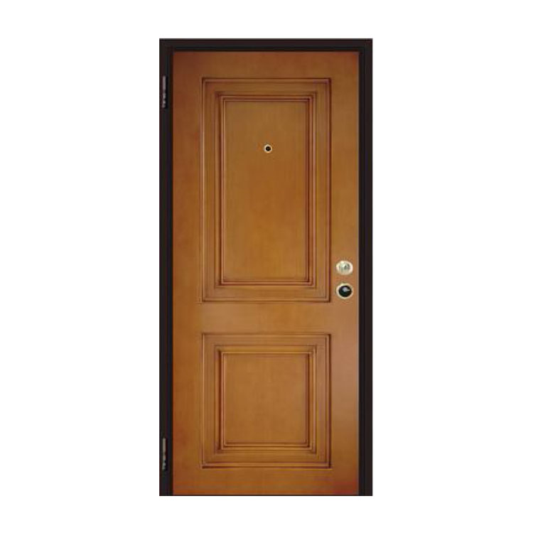 Puerta Blindada De Madera De Doble Cara De Acero Italiano