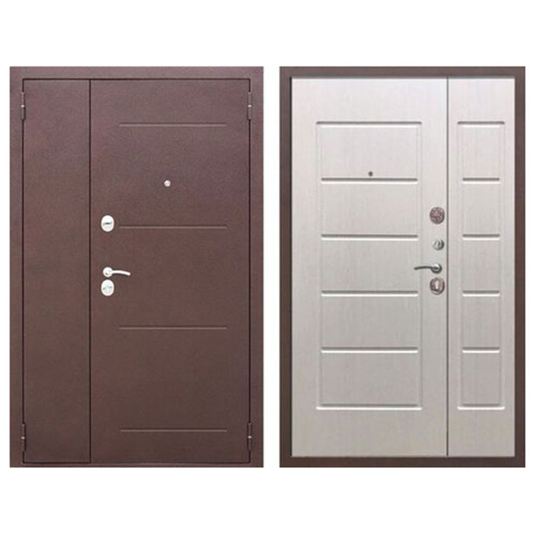 Puerta Rusa Blindada de Acero de Doble Cara con Lana de Roca