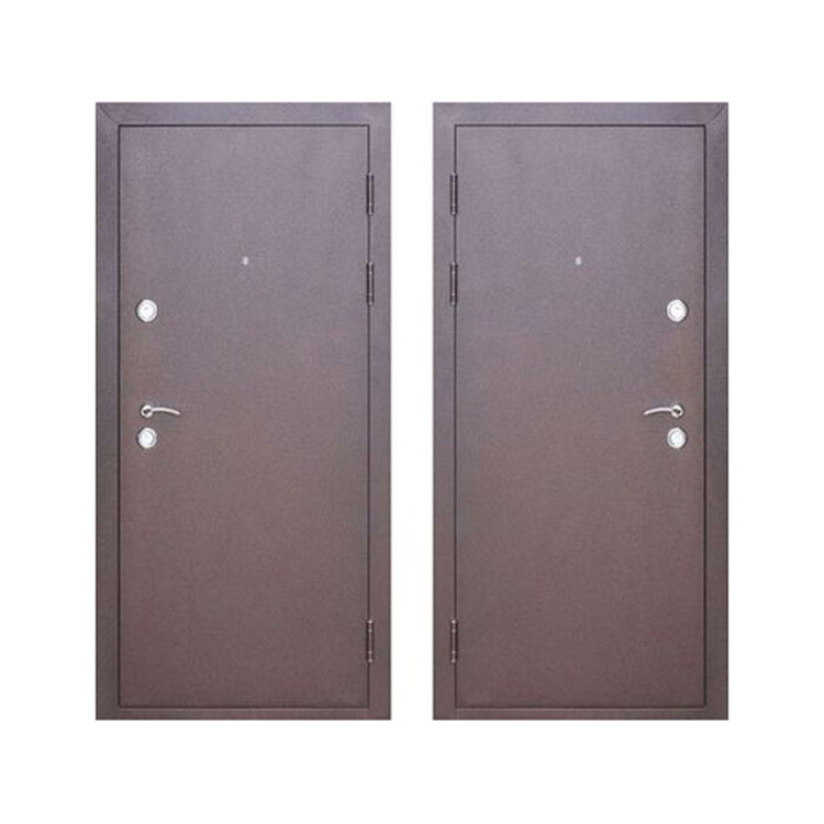 Puerta de seguridad blindada rusa de acero y madera