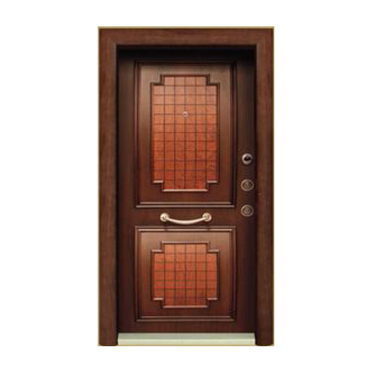 Puerta de villa de madera turca