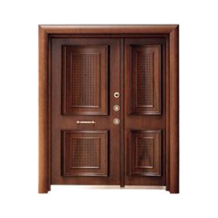 Puerta de villa turca de acero y madera